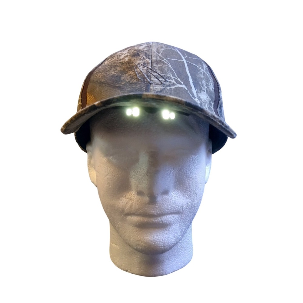 Panther Vision PowerCap LED‎ Lighted Camo Hunting Hat RealTree Baseball Cap Mens